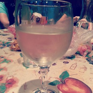 One of many glasses. Don't worry, they were all mixed with club soda. Does that make me old?