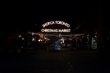 One of the entrance-ways to the Toronto Christmas Market. 