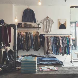 Take Time Vintage's store layout. Via: Take Time Vintage.