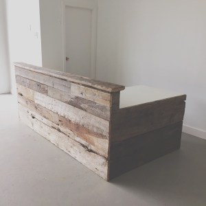 Stephanie's desk by Max Hewson. Via: Take Time Vintage.