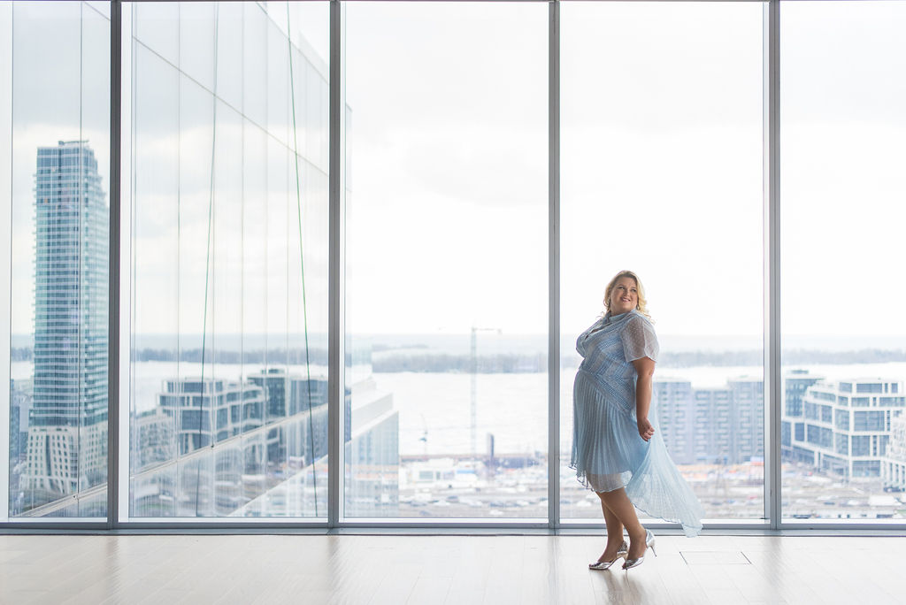 Danielle Andrews, President and Co-Founder of The Wedding Planners Institute of Canada, at Alicia Jenelle Events' #BalanceforBetter International Women's Day style shoot. Photo by: Alicia Campbell Photography.﻿